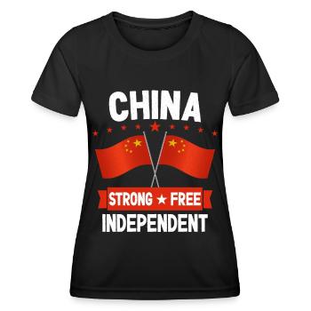Chine - T-shirt sport Femme - noir - Devant - AI Model Female 172 light (172cm)