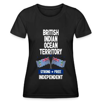 British Indian Ocean Territory - Women's Functional T-Shirt - black - Front - AI Model Female 172 light (172cm)