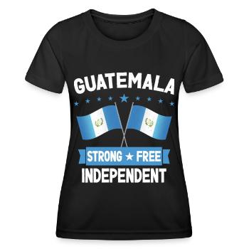 Guatemala - Frauen Funktions-T-Shirt - Schwarz - Vorne - AI Model Female 172 light (172cm)