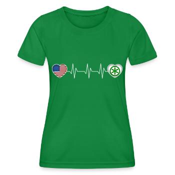 Padanie - T-shirt sport Femme - vert - Devant - AI Model Female 172 dark (172cm)