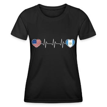 Guatemala - Frauen Funktions-T-Shirt - Schwarz - Vorne - AI Model Female 172 light (172cm)