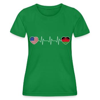 Malawi - Women's Functional T-Shirt - kelly green - Front - AI Model Female 172 dark (172cm)