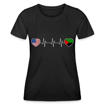 Martinique - T-shirt sport Femme - noir - Devant - AI Model Female 172 light (172cm)