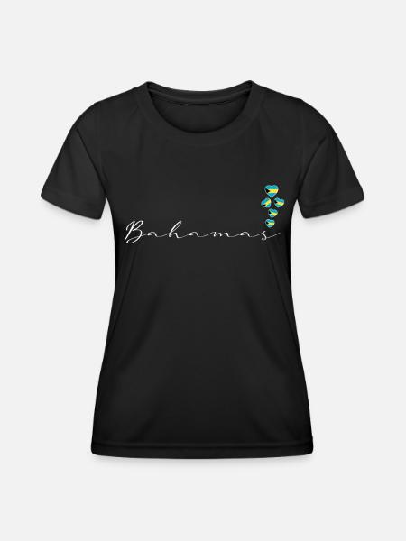 Bahamas - Frauen Funktions-T-Shirt - Schwarz