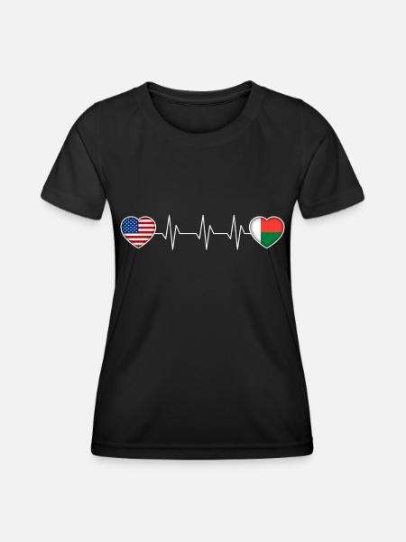 Macédoine - T-shirt sport Femme - noir