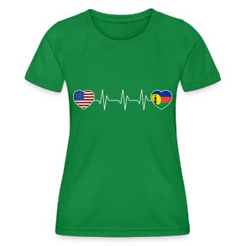 Neukaledonien - Frauen Funktions-T-Shirt - Kelly Green - Vorne - AI Model Female 172 dark (172cm)