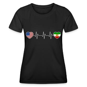Perse - T-shirt sport Femme - noir - Devant - AI Model Female 172 light (172cm)