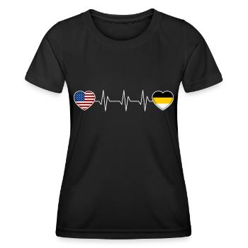 Russisches Kaiserreich - Frauen Funktions-T-Shirt - Schwarz - Vorne - AI Model Female 172 light (172cm)