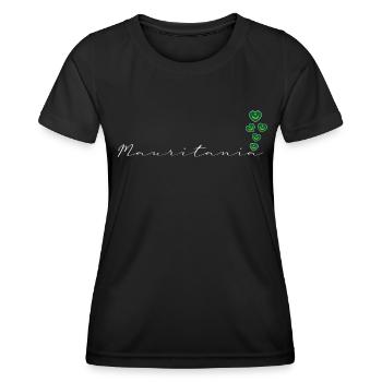 Mauritanie - T-shirt sport Femme - noir - Devant - AI Model Female 172 light (172cm)