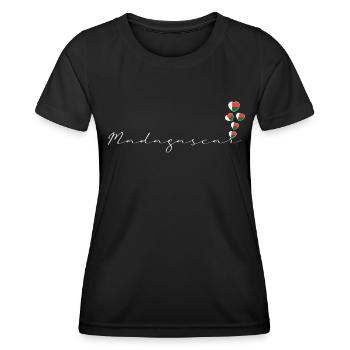 Macédoine - T-shirt sport Femme - noir - Devant - AI Model Female 172 light (172cm)