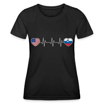 Slovenia - Women's Functional T-Shirt - black - Front - AI Model Female 172 light (172cm)