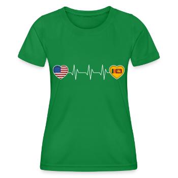 Sri Lanka - Frauen Funktions-T-Shirt - Kelly Green - Vorne - AI Model Female 172 dark (172cm)