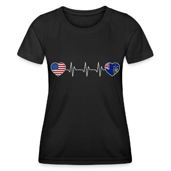 Géorgie du Sud et les îles Sandwich du Sud - T-shirt sport Femme - noir - Devant - AI Model Female 172 light (172cm)