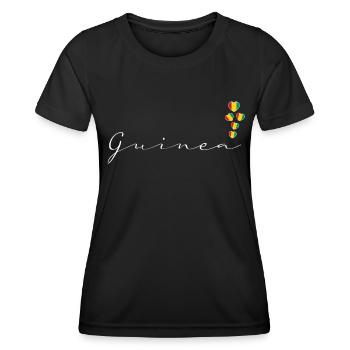 Guinea - Frauen Funktions-T-Shirt - Schwarz - Vorne - AI Model Female 172 light (172cm)