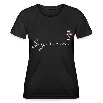 Syrien - Frauen Funktions-T-Shirt - Schwarz - Vorne - AI Model Female 172 light (172cm)