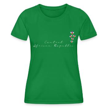 Central African Republic - Women's Functional T-Shirt - kelly green - Front - AI Model Female 172 dark (172cm)