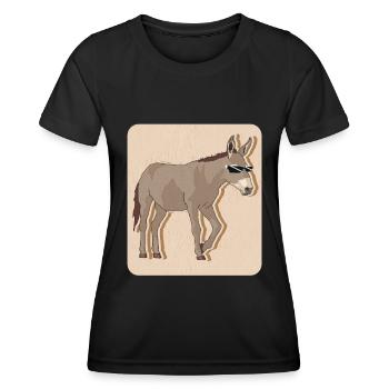 Donkey donkey owner donkey lover donkey gift - Women's Functional T-Shirt - black - Front - AI Model Female 172 light (172cm)