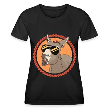 Donkey donkey owner donkey donkey lover gift - Women's Functional T-Shirt - black - Front - AI Model Female 172 light (172cm)