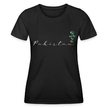Pakistan - T-shirt sport Femme - noir - Devant - AI Model Female 172 light (172cm)
