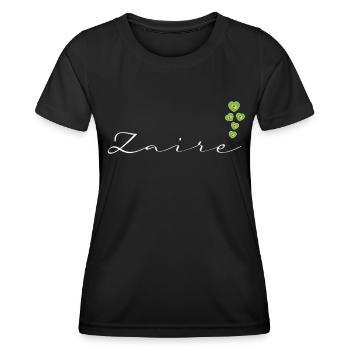 Zaire - Frauen Funktions-T-Shirt - Schwarz - Vorne - AI Model Female 172 light (172cm)