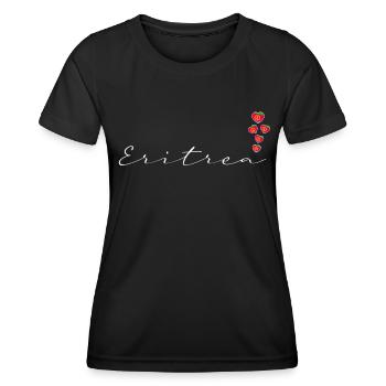 Eritrea - Frauen Funktions-T-Shirt - Schwarz - Vorne - AI Model Female 172 light (172cm)