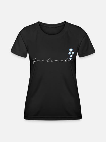 Guatemala - Frauen Funktions-T-Shirt - Schwarz