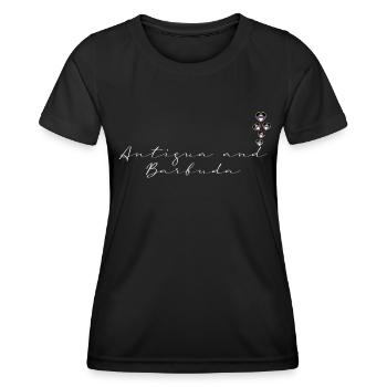 Antigua and Barbuda - Women's Functional T-Shirt - black - Front - AI Model Female 172 light (172cm)