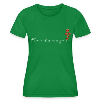 Montenegro - Women's Functional T-Shirt - kelly green - Front - AI Model Female 172 dark (172cm)