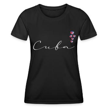 Kuba - Frauen Funktions-T-Shirt - Schwarz - Vorne - AI Model Female 172 light (172cm)