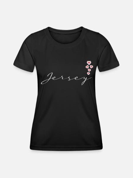 Jersey - Frauen Funktions-T-Shirt - Schwarz