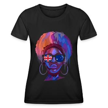Australien - Frauen Funktions-T-Shirt - Schwarz - Vorne - AI Model Female 172 light (172cm)