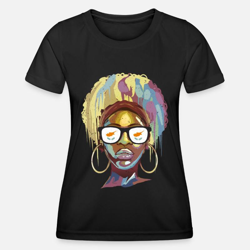 Cyprus - Women's Functional T-Shirt - black