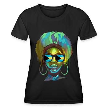 Bahamas - T-shirt sport Femme - noir - Devant - AI Model Female 172 light (172cm)