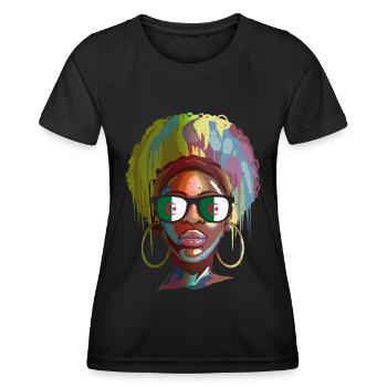 Algerien - Frauen Funktions-T-Shirt - Schwarz - Vorne - AI Model Female 172 light (172cm)