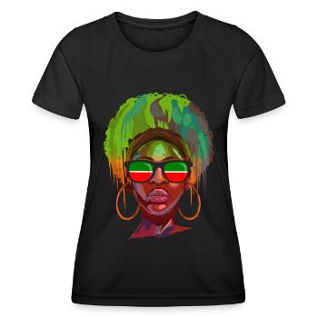Tatarstan - T-shirt sport Femme - noir - Devant - AI Model Female 172 light (172cm)