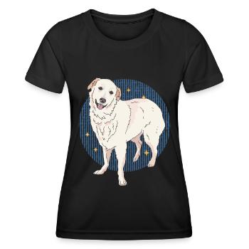 Pyrenean Mountain Dog Dogs | Dog Owner Gift - Women's Functional T-Shirt - black - Front - AI Model Female 172 light (172cm)