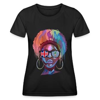 British Indian Ocean Territory - Women's Functional T-Shirt - black - Front - AI Model Female 172 light (172cm)