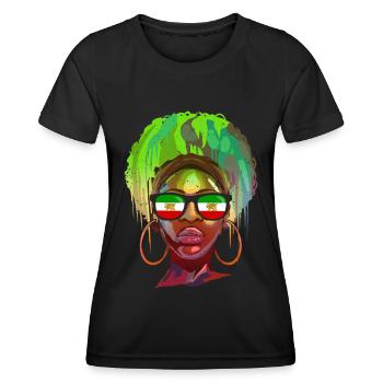 Perse - T-shirt sport Femme - noir - Devant - AI Model Female 172 light (172cm)