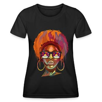 Tibet - Women's Functional T-Shirt - black - Front - AI Model Female 172 light (172cm)