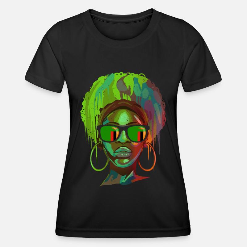 Zambia - Women's Functional T-Shirt - black