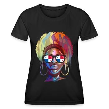 Panama - Frauen Funktions-T-Shirt - Schwarz - Vorne - AI Model Female 172 light (172cm)
