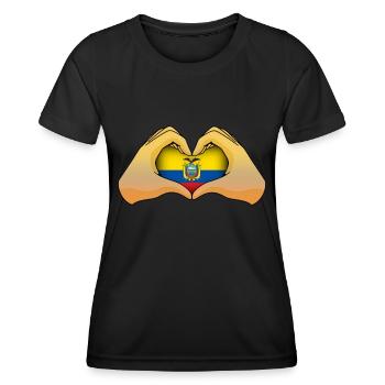 Ecuador - Women's Functional T-Shirt - black - Front - AI Model Female 172 light (172cm)