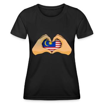Malaisie - T-shirt sport Femme - noir - Devant - AI Model Female 172 light (172cm)