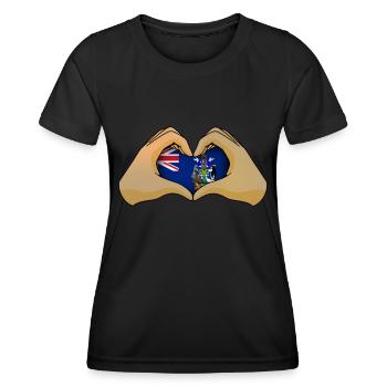 Géorgie du Sud et les îles Sandwich du Sud - T-shirt sport Femme - noir - Devant - AI Model Female 172 light (172cm)