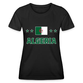 Algerien - Frauen Funktions-T-Shirt - Schwarz - Vorne - AI Model Female 172 light (172cm)