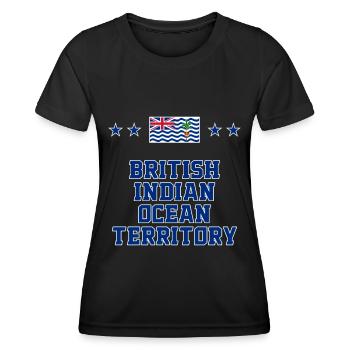 British Indian Ocean Territory - Women's Functional T-Shirt - black - Front - AI Model Female 172 light (172cm)