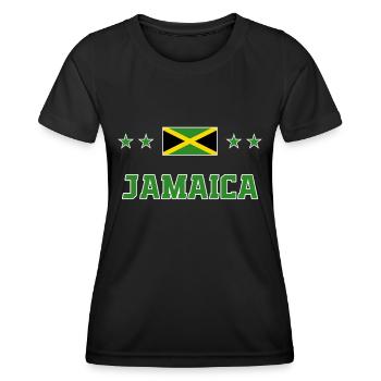 Jamaïque - T-shirt sport Femme - noir - Devant - AI Model Female 172 light (172cm)