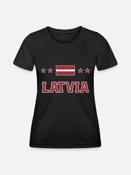Latvia - Women's Functional T-Shirt - black