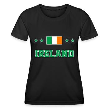 Ireland - Women's Functional T-Shirt - black - Front - AI Model Female 172 light (172cm)