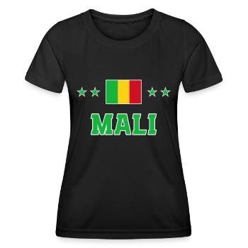Mali - Frauen Funktions-T-Shirt - Schwarz - Vorne - AI Model Female 172 light (172cm)